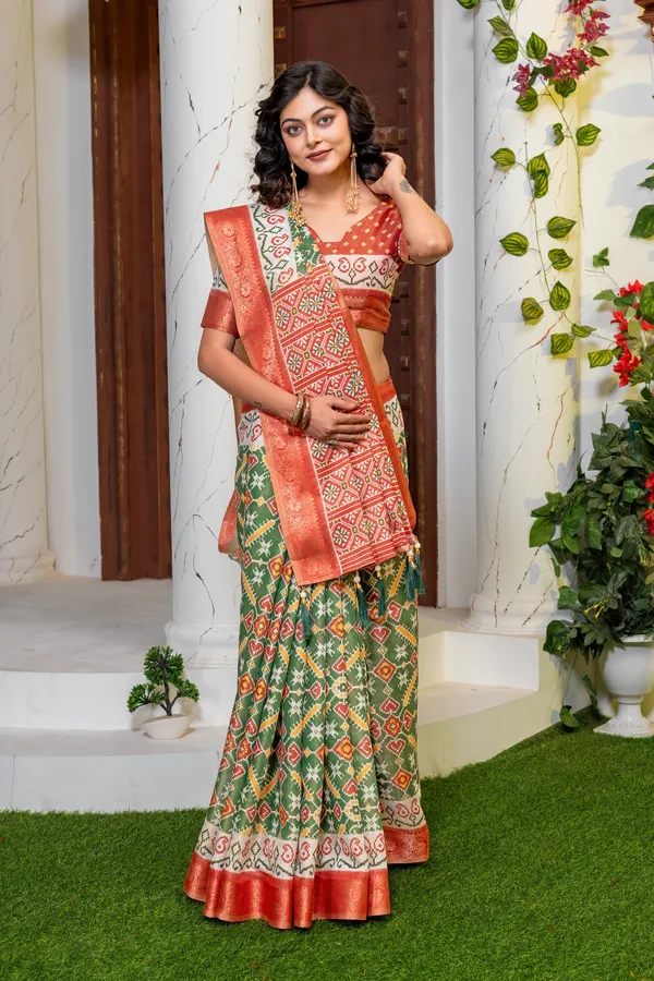 Premium_Patola_Type_Cotton_Silk_Saree