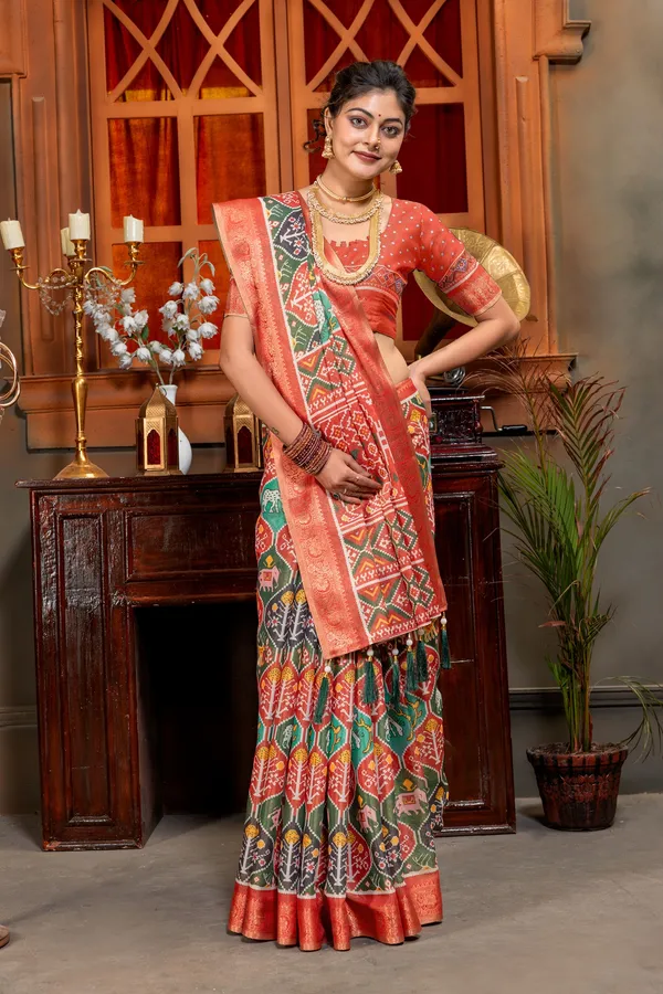 Premium_Patola_Type_Cotton_Silk_Saree