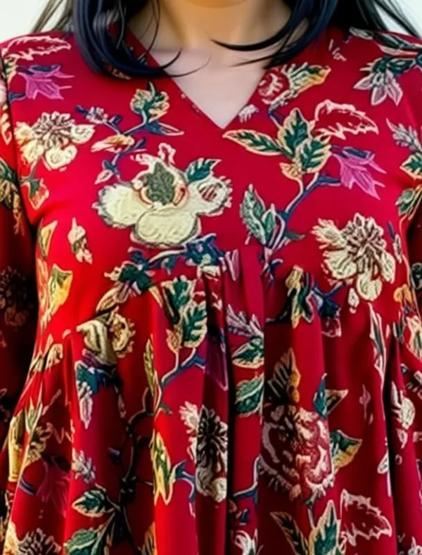 Hbkart_Casual_Printed_Women_Red_Top