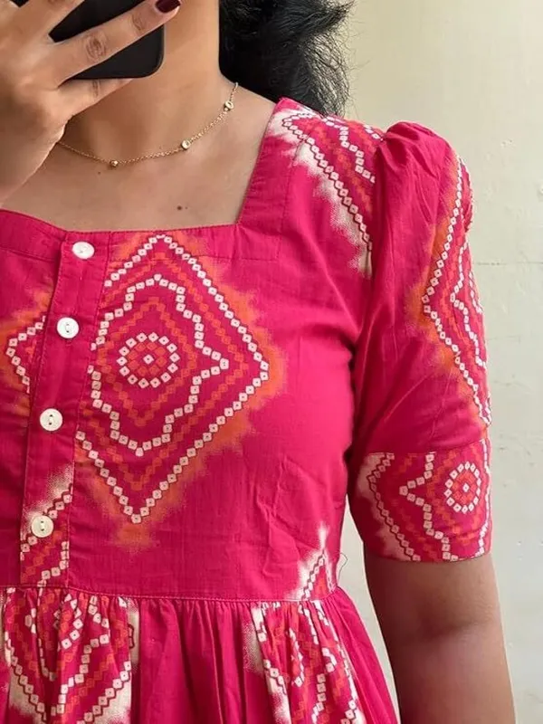 Hbkart_Women_Tiered_Pink_Maxi/Full_Length_Dress