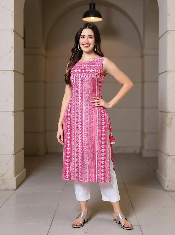 Aao_Women_Floral_Print_Straight_Kurta_(Pink)