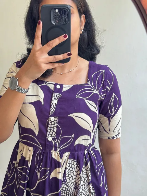 Hbkart_Women_Printed_A-Line_Dress_(Purple)