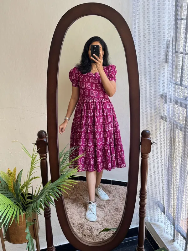 Hbkart_Women_Printed_Flared_Kurta_(Pink,_White)