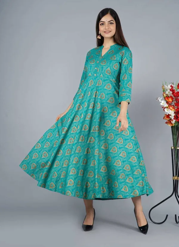 Hbkart_Women_Paisley,_Printed_Anarkali_Gown_(Green)