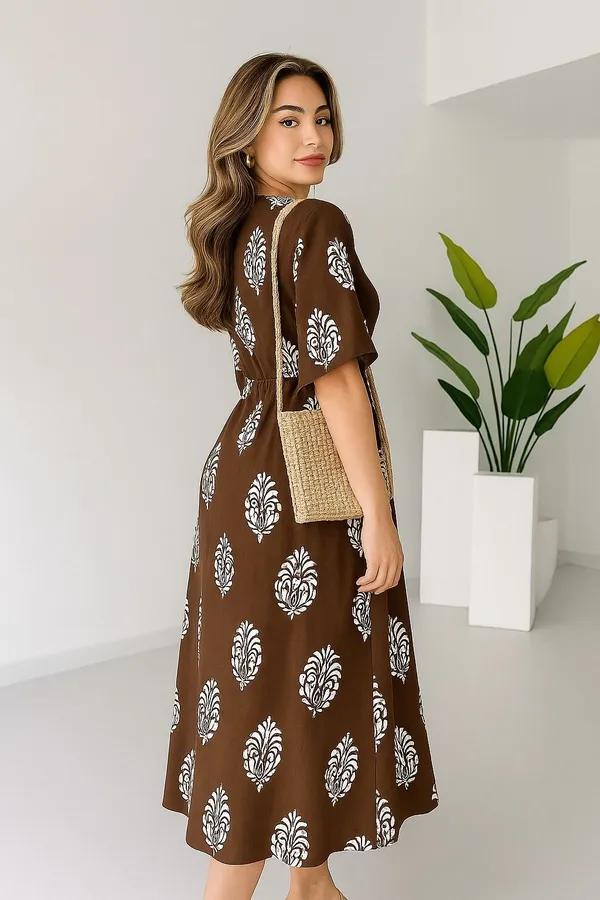 Hbkart_Women_Printed_Anarkali_Dress_(Brown)