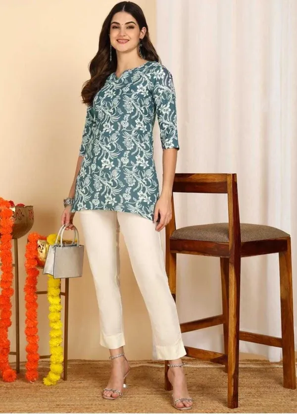 Hbkart_Women_Solid_Tunic_Kurta_(Dusty_Blue)