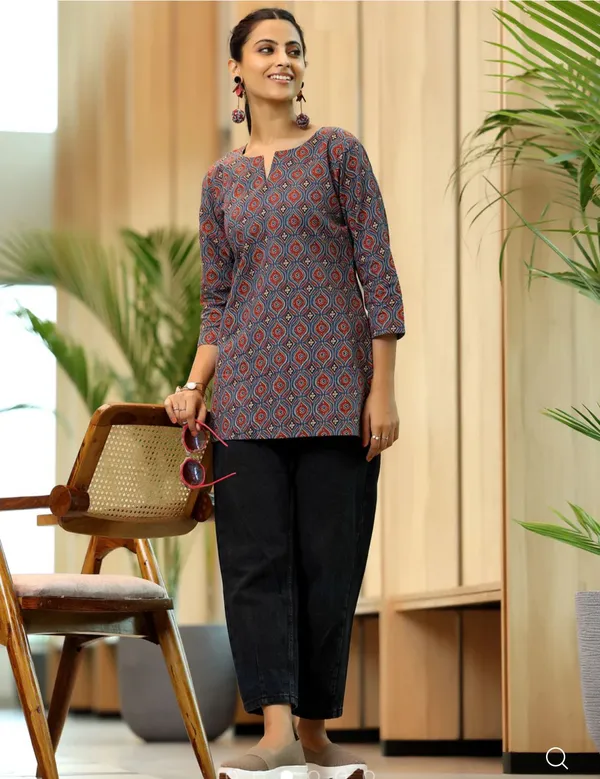 Hbkart_Women_Printed_Tunic_Kurta_(Blue)