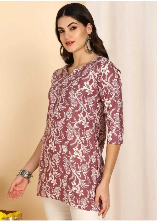 Hbkart_Women_Printed_Tunic_Kurta_(Maroon)
