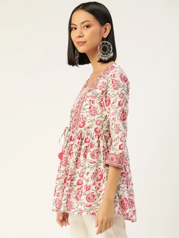 Hbkart_Casual_Floral_Print,_Printed_Women_Multicolor_Top