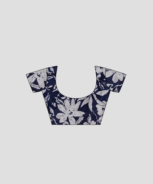 HBKART_Printed,_Color_Block,_Self_Design_Ikkat_Pure_Cotton_Saree_(Blue)