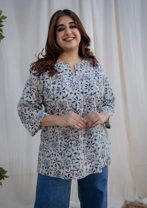 Hbkart_Casual_Printed_Women_White_Top