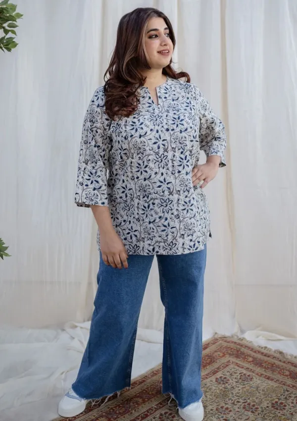 Hbkart_Casual_Printed_Women_White_Top