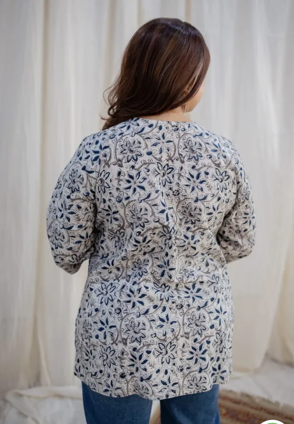 Hbkart_Casual_Printed_Women_White_Top