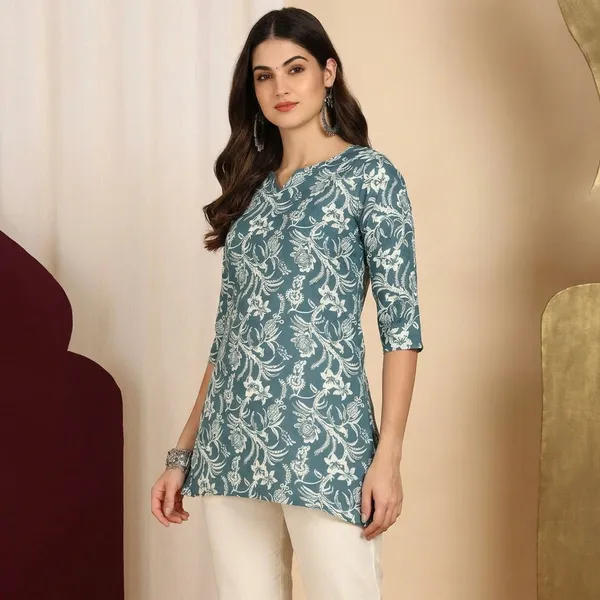 Hbkart_Women_Solid_Tunic_Kurta_(Dusty_Blue)