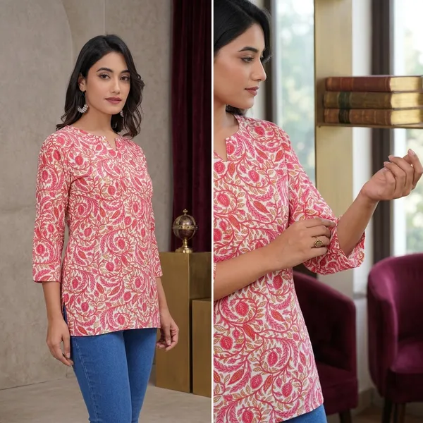Hbkart_Women_Solid_Tunic_Kurta_(Pink)