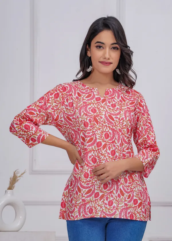 Hbkart_Women_Solid_Tunic_Kurta_(Pink)