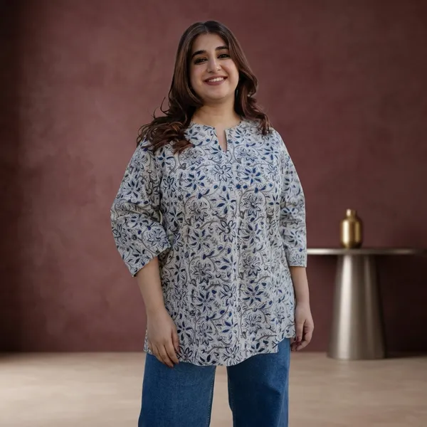 Hbkart_Casual_Printed_Women_White_Top
