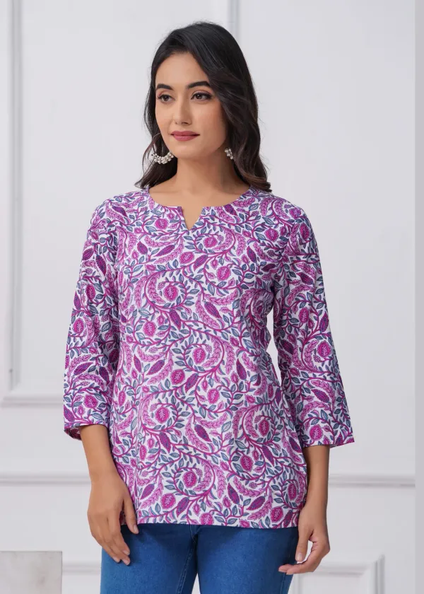 Hbkart_Women_Solid_Tunic_Kurta_(Purple)
