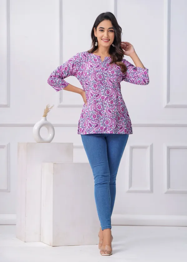 Hbkart_Women_Solid_Tunic_Kurta_(Purple)