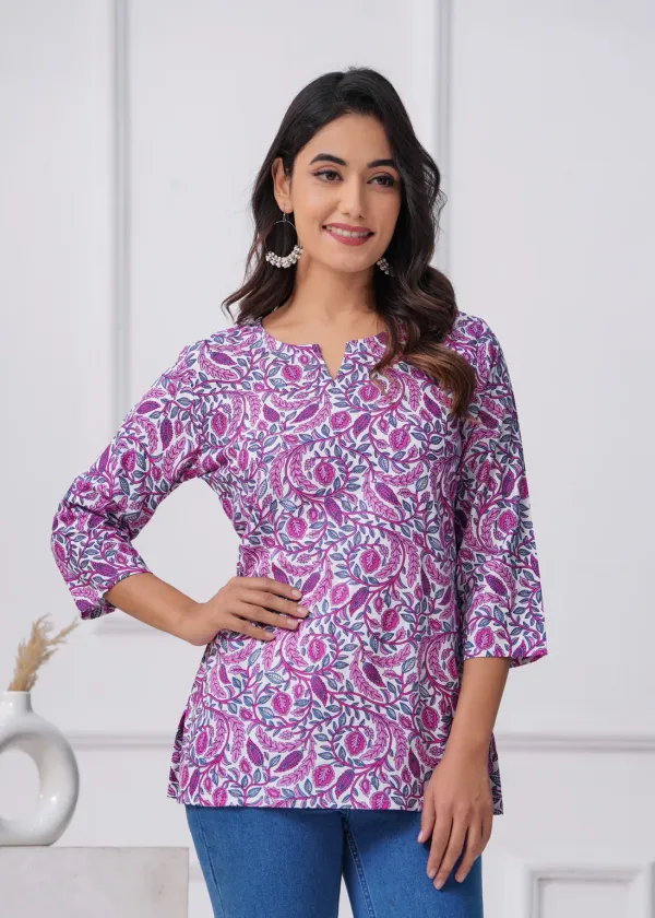 Hbkart_Women_Solid_Tunic_Kurta_(Purple)