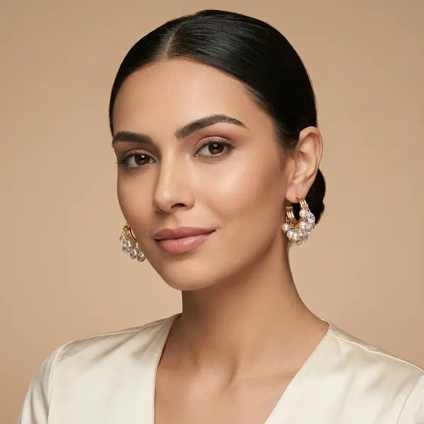 Golden_Alloy_Pearl_Hoop_Earrings_For_Women