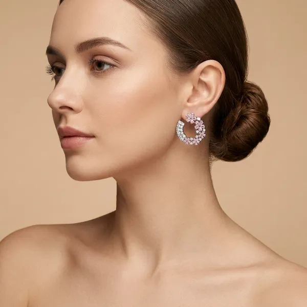 Rose_Pink_Alloy_Ad_Cz_Statement_Stud_Earrings_For_Women