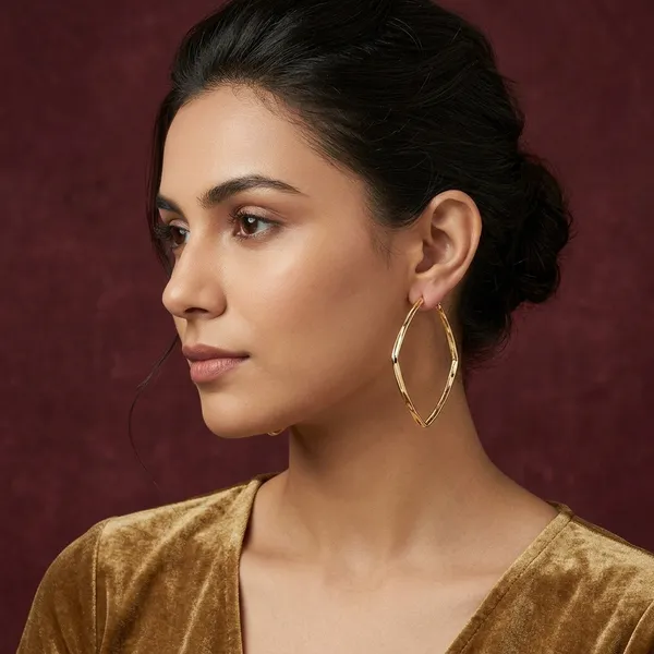 Gold_Alloy_Geometric_Square_Hoop_Earrings_For_Women