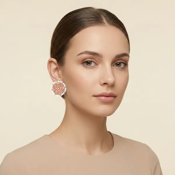 Light_Pink_Gold_Plated_Alloy_Glass_Stone_Studded_Hoop_Earrings_For_Women