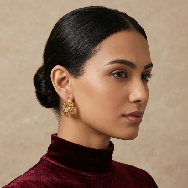 Gold_Alloy_Geometric_Cuff_Hoop_Earrings_For_Women