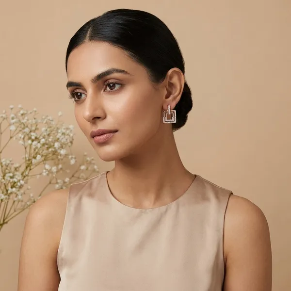 White_Gold_Plated_Alloy_Cz_Ad_Earrings_For_Women_-_Pack_Of_2