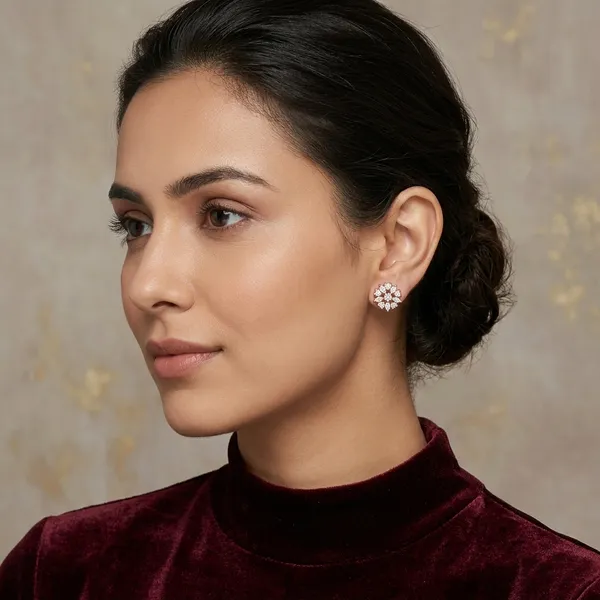White_Gold-Plated_Alloy_Cz_Ad_Earrings_For_Women_-_Pack_Of_2