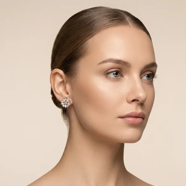 White_Gold-Plated_Alloy_Cz_Ad_Earrings_For_Women_-_Pack_Of_2