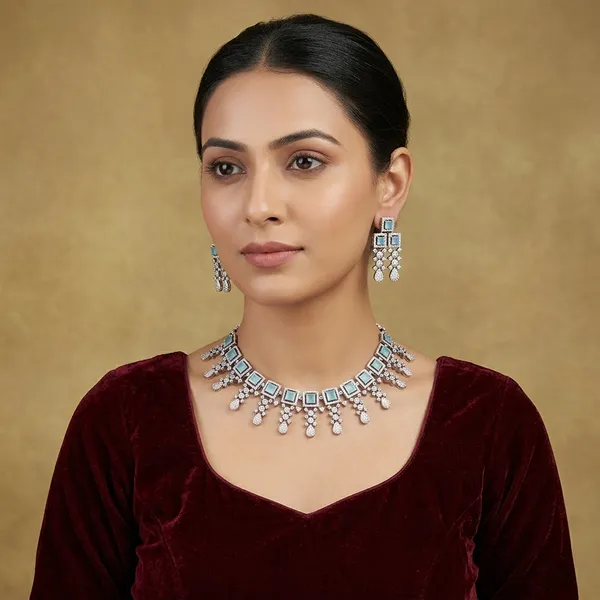 Silver_Alloy_Cz_American_Diamond_Studded_Necklace_Set_For_Women