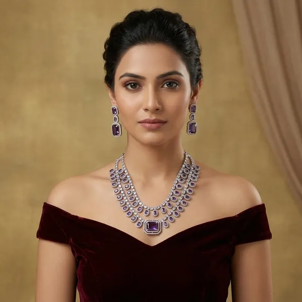 Purple_Alloy_Cz_American_Diamond_Studded_Necklace_Set_For_Women