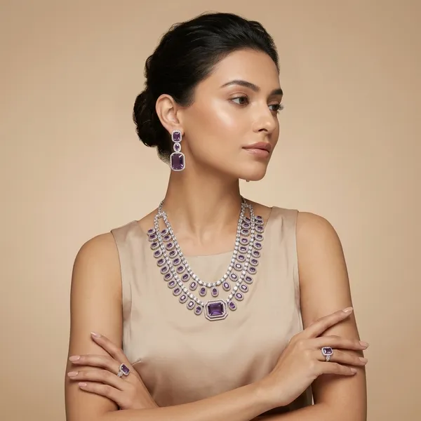 Purple_Alloy_Cz_American_Diamond_Studded_Necklace_Set_For_Women