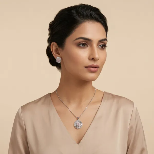 White_Alloy_Hydrostone_Ad_Pendant_And_Earrings_Set_For_Women