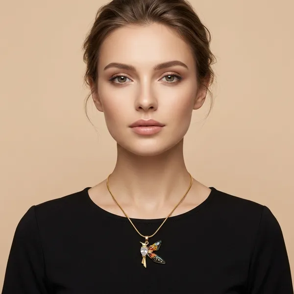 Hummingbird_Pendant_With_A_Heart-Shaped_Crystal_Body_And_Iridescent_Enamel_Wings.