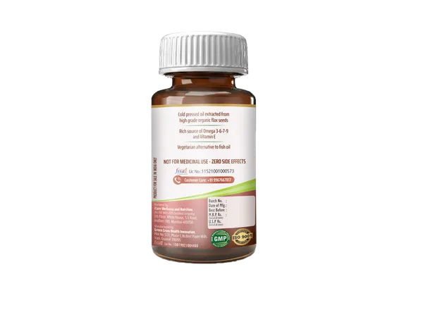 Icure_Wellness_Omega_Flax_500Mg_Omega-3_Fatty_Acids_Supplement_60_Tablets