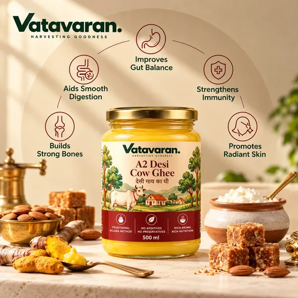 Vatavaran_A2_Desi_Cow_Ghee_500Ml