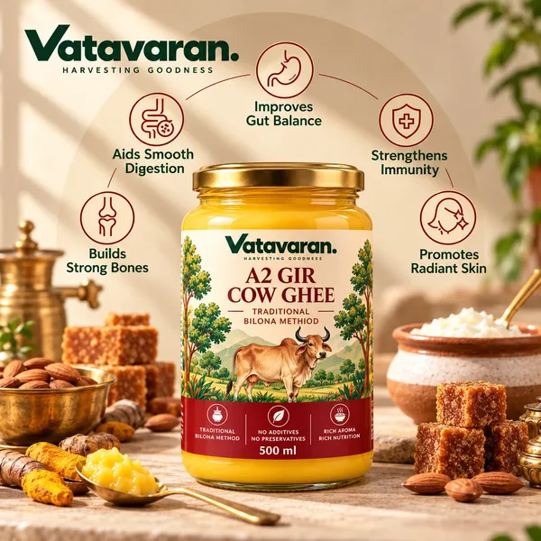 Vatavaran_A2_Gir_Cow_Ghee_500Ml