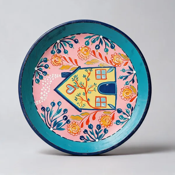 Village_Home_|_Handcrafted_|_Wall_Decor_Plate.