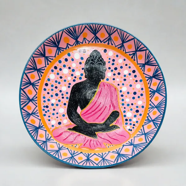 Buddha_|_Handcrafted_|_Wall_Decor_Plate_|_6"._