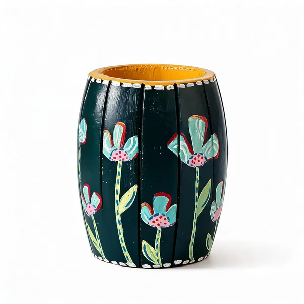 Pen/_Brush_Holder_|_Handcrafted_|_Adding_A_Touch_Of_Elegance_To_Your_Workspace,_It_Combines_Functionality_With_Traditional_Craftsmanship.
