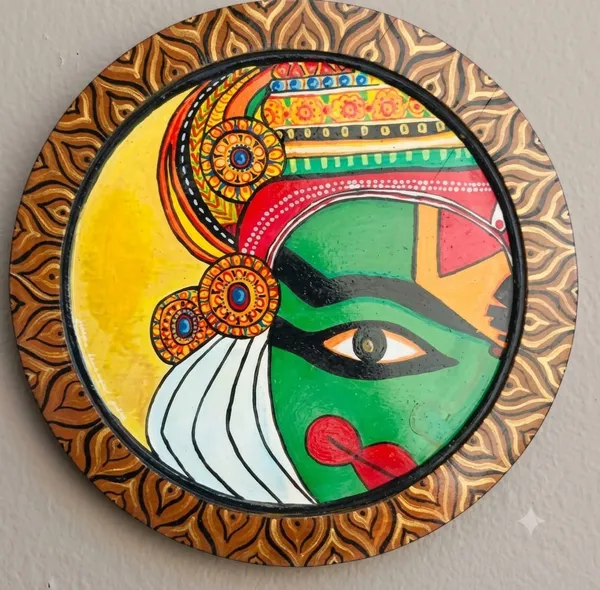 Kathakali_|_Handcrafted_|_Wall_Decor_Plate