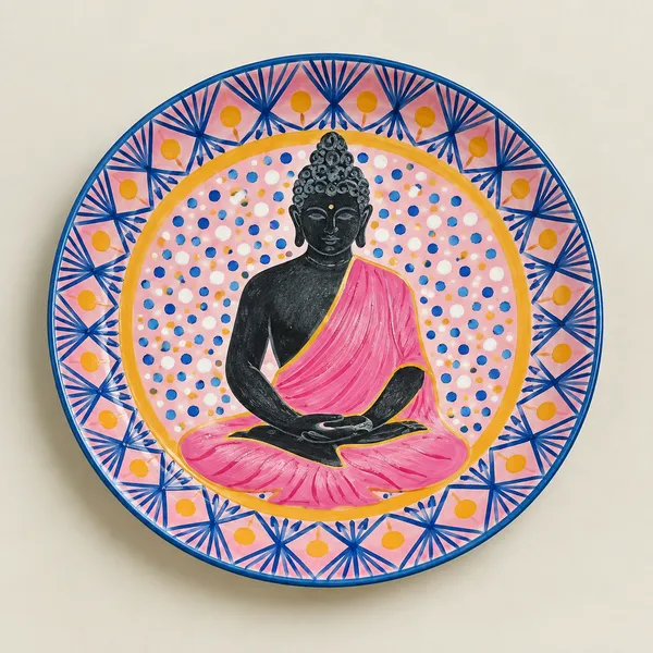 Buddha_|_Handcrafted_|_Wall_Decor_Plate