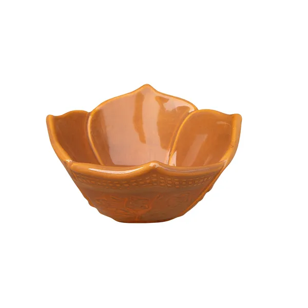 Light_Orange_Ceramics_Designer_Tableware_Lotus_Bowl_For_Home_and_Kitchen