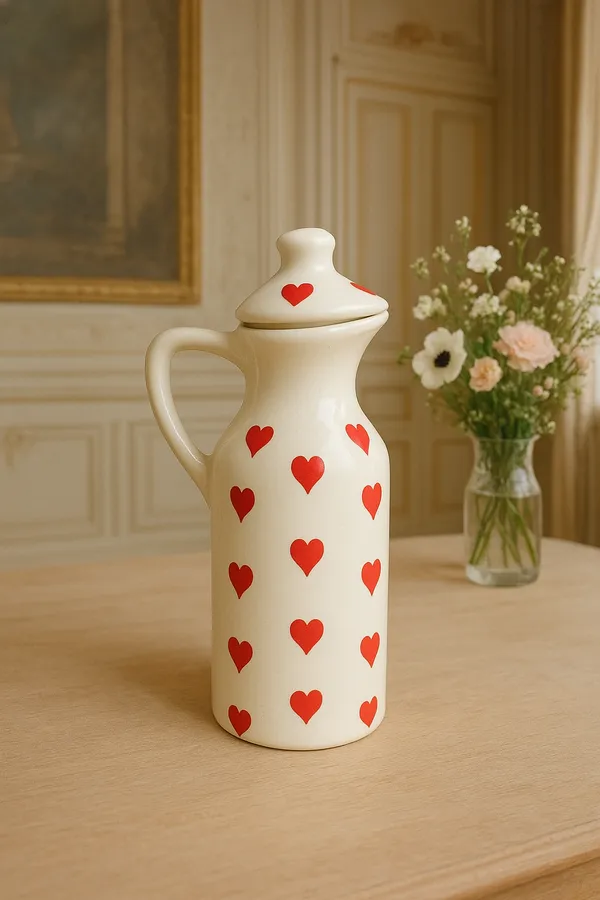 White_And_Red_Ceramics_Premium_Kitchen_Accessories_Oil_Bottle_For_Home_and_Kitchen