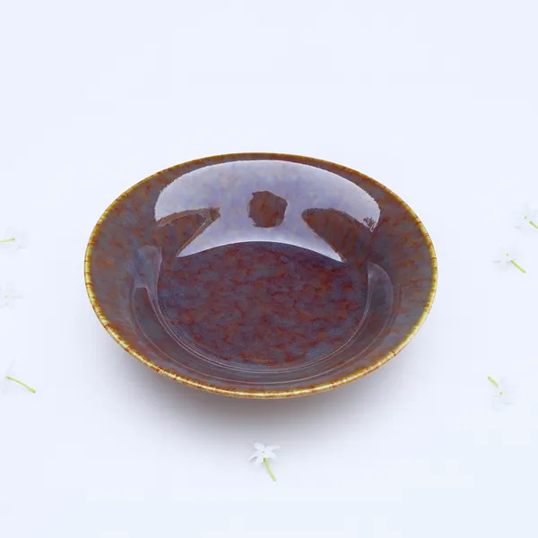 Deep_Brown_Ceramics_Fine_Dining_Tableware_Soup_Plate_For_Home_and_Kitchen
