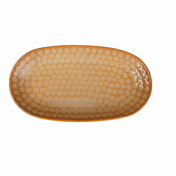 Light_Orange_Ceramics_Premium_Serveware_Serving_Tray_For_Home_and_Kitchen_(Set_of_2)