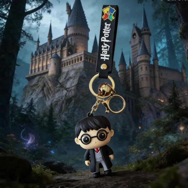 Harry_Potter_Chibi_Rubber_Keychain_With_Black_Strap_-_Pack_of_2